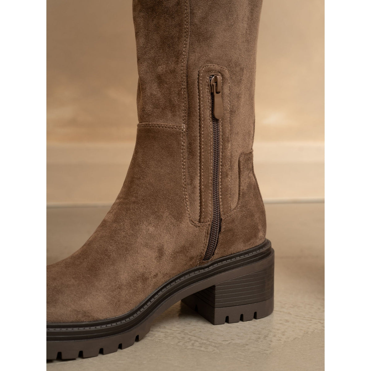 Kim Taupe Long Boot