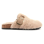 Rhianna Beige Mule Slipper