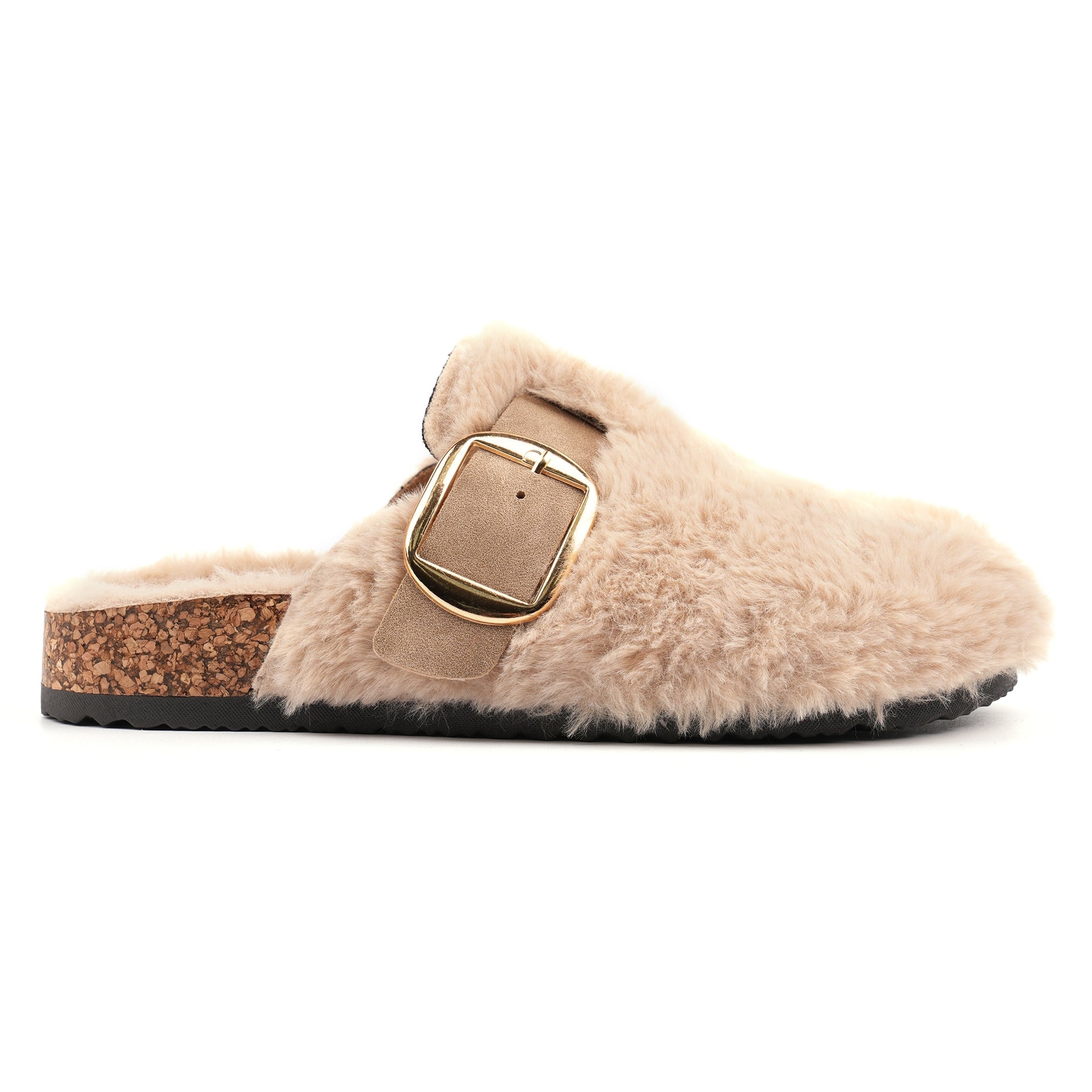 Rhianna Beige Mule Slipper