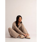 Rhianna Beige Mule Slipper