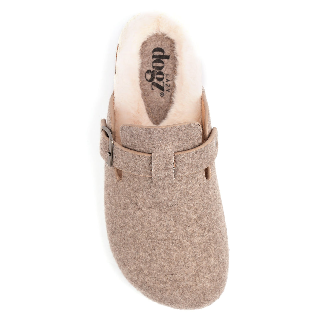 Ruthie Mink Mule Slipper