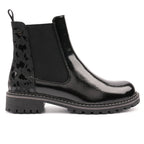 Bessy Black Patent Ankle Boot