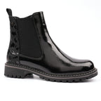 Bessy Black Patent Ankle Boot