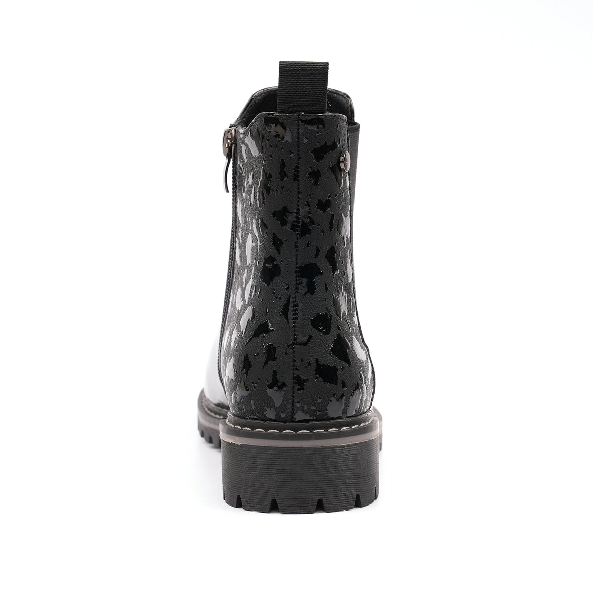 Bessy Black Patent Ankle Boot