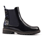 Bessy Navy Patent Ankle Boot