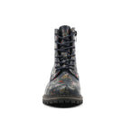 Amarillis Navy Floral Ankle Boot