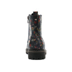 Amarillis Navy Floral Ankle Boot