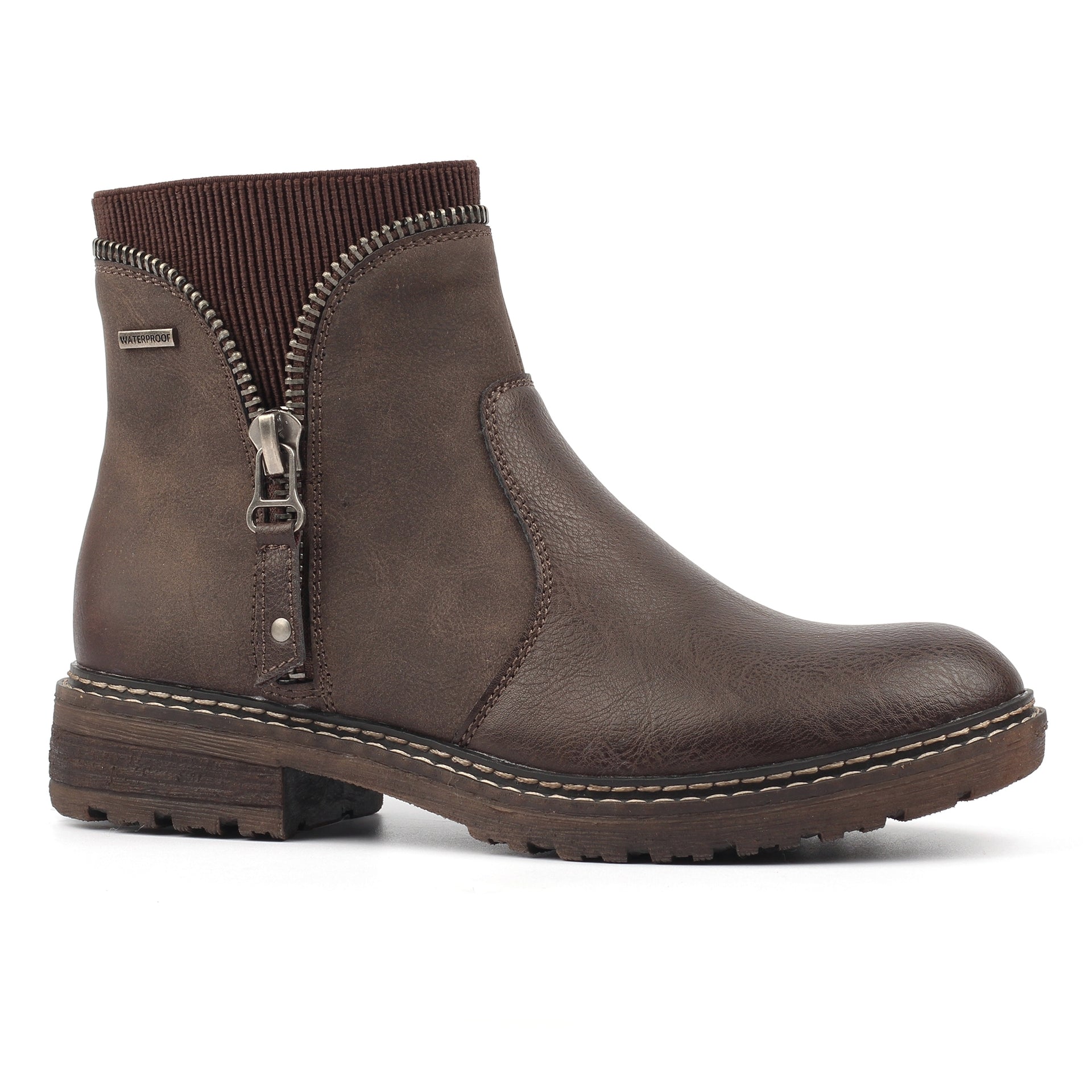 Kimmy Brown Waterproof Ankle Boot