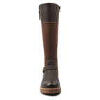 Joy Brown Waterproof Expanding Calf Long Boot