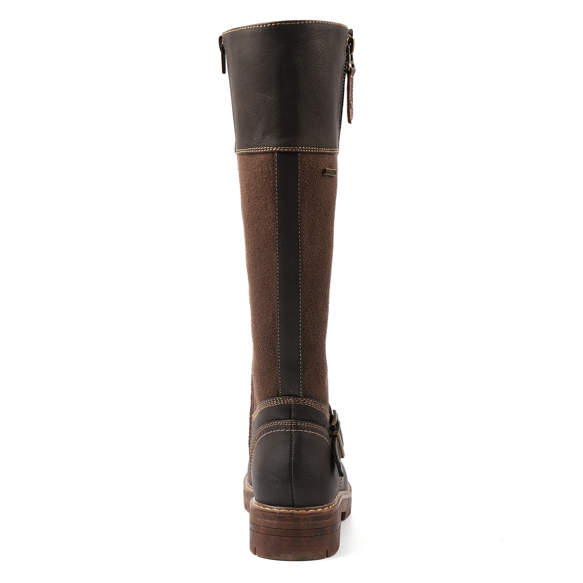 Joy Brown Waterproof Expanding Calf Long Boot
