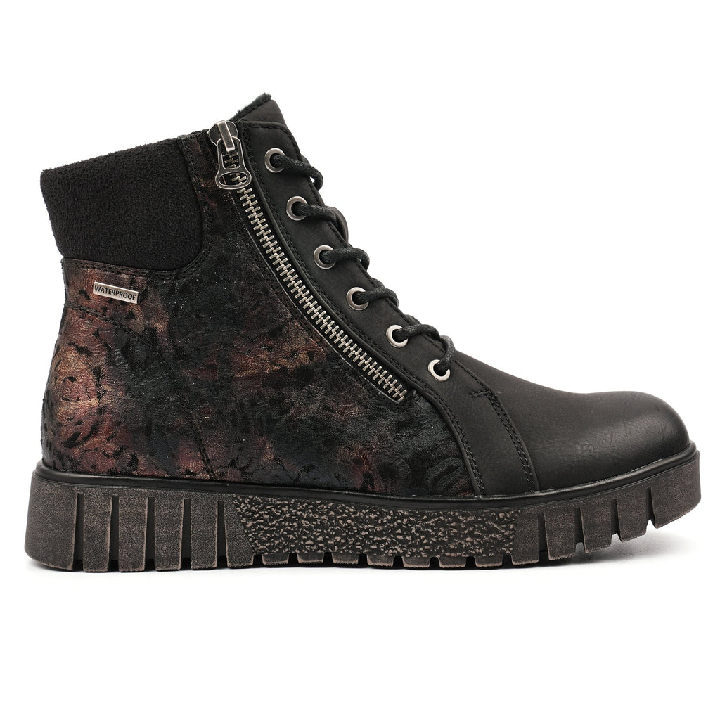 Kelly Black Waterproof Ankle Boot
