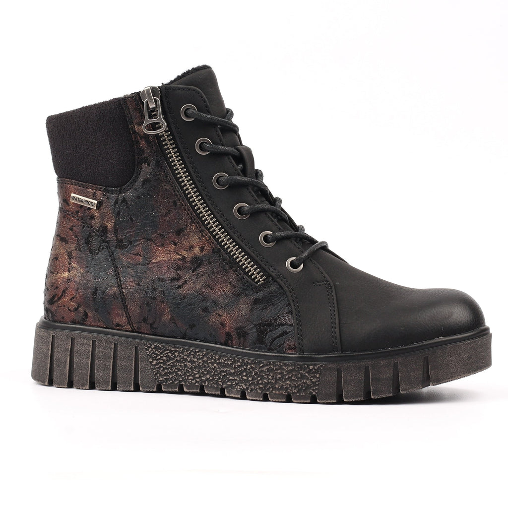 Kelly Black Waterproof Ankle Boot