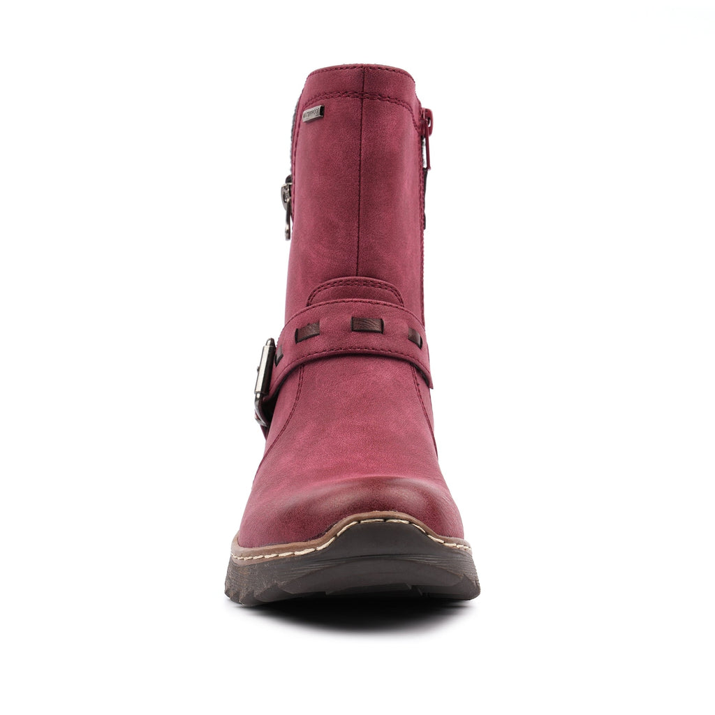 Haley Burgundy Waterproof Ankle Boot