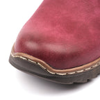 Haley Burgundy Waterproof Ankle Boot