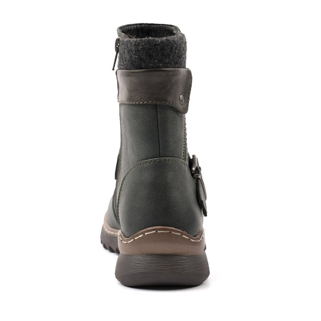 Haley Green Waterproof Ankle Boot