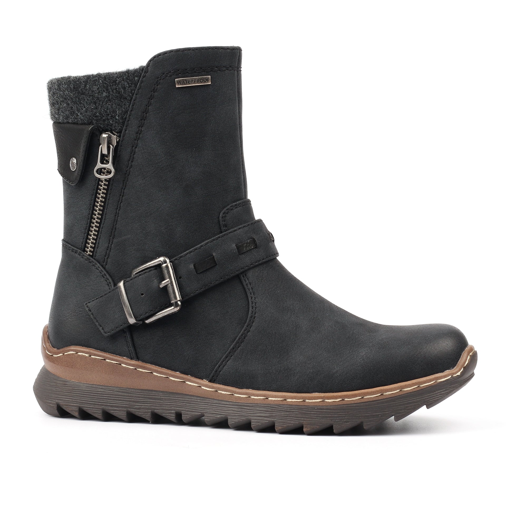 Haley Black Waterproof Ankle Boot