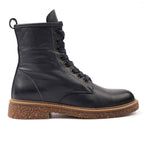 Venus Blue Leather Ankle Boot