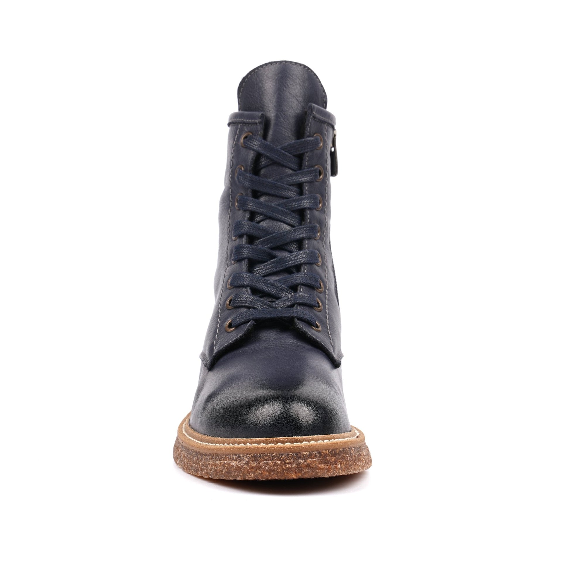 Venus Blue Leather Ankle Boot
