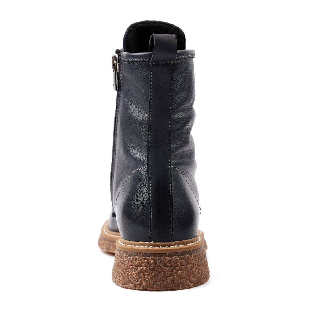 Venus Blue Leather Ankle Boot