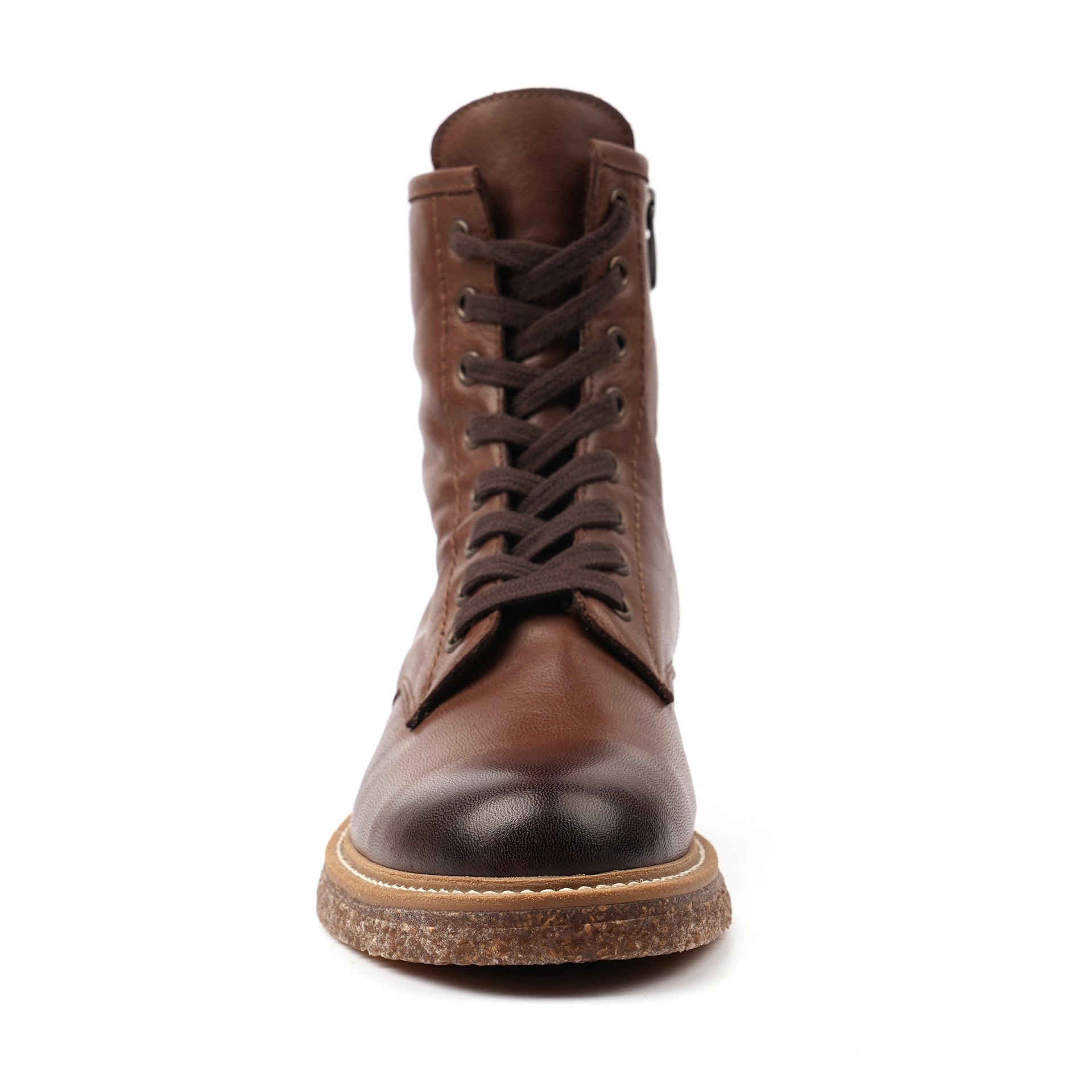 Venus Brown Leather Ankle Boot