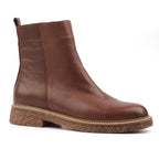 Mars Brown Leather Ankle Boot