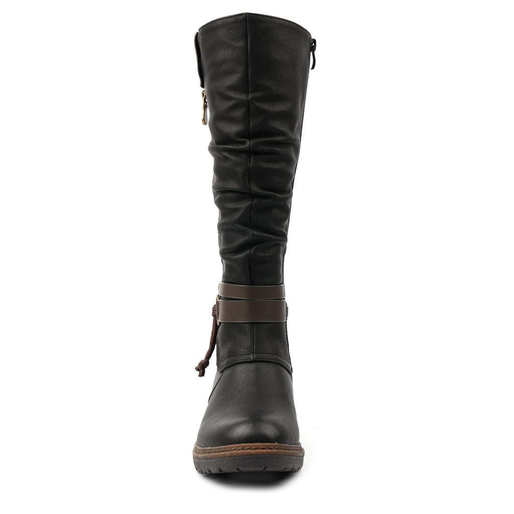 Melinda Black Waterproof Long Boot