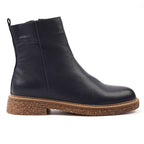 Mars Blue Leather Ankle Boot