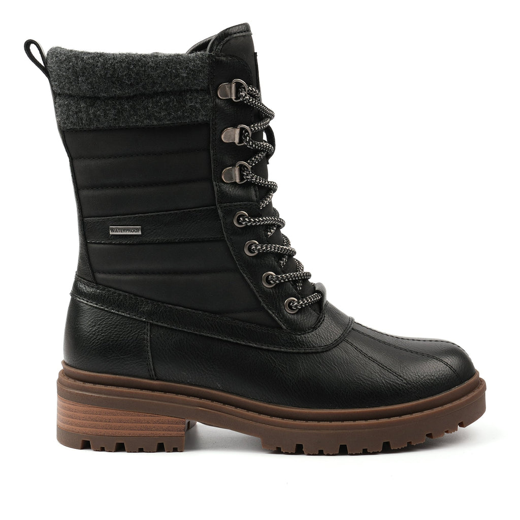 Marla Black Ice Grip Waterproof Mid Boot