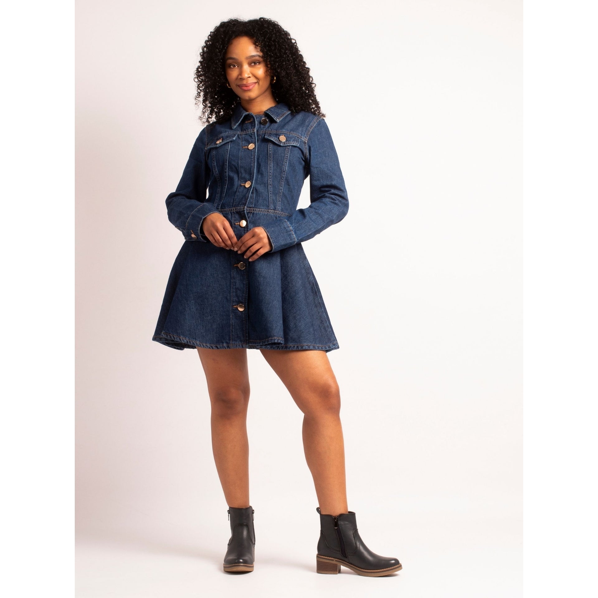 Heaven Navy Ankle Boot