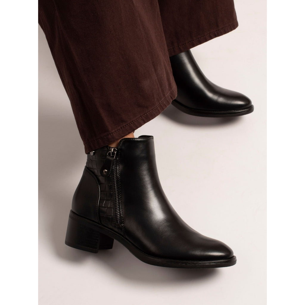 Hayley Black Ankle Boot