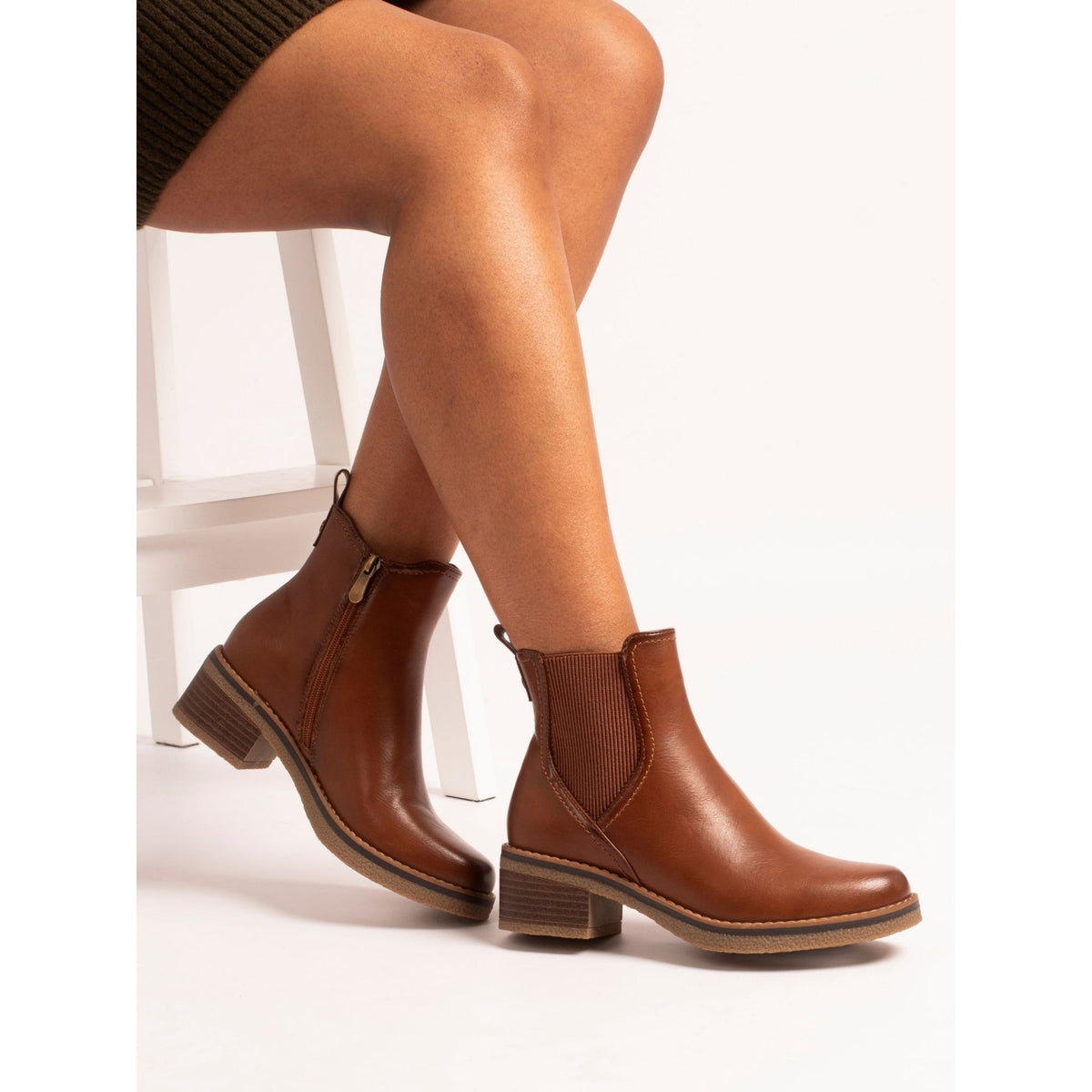 Conrad Tan Ankle Boot