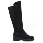 Gayle Black Long Stretch Upper Boot