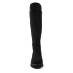Gayle Black Long Stretch Upper Boot