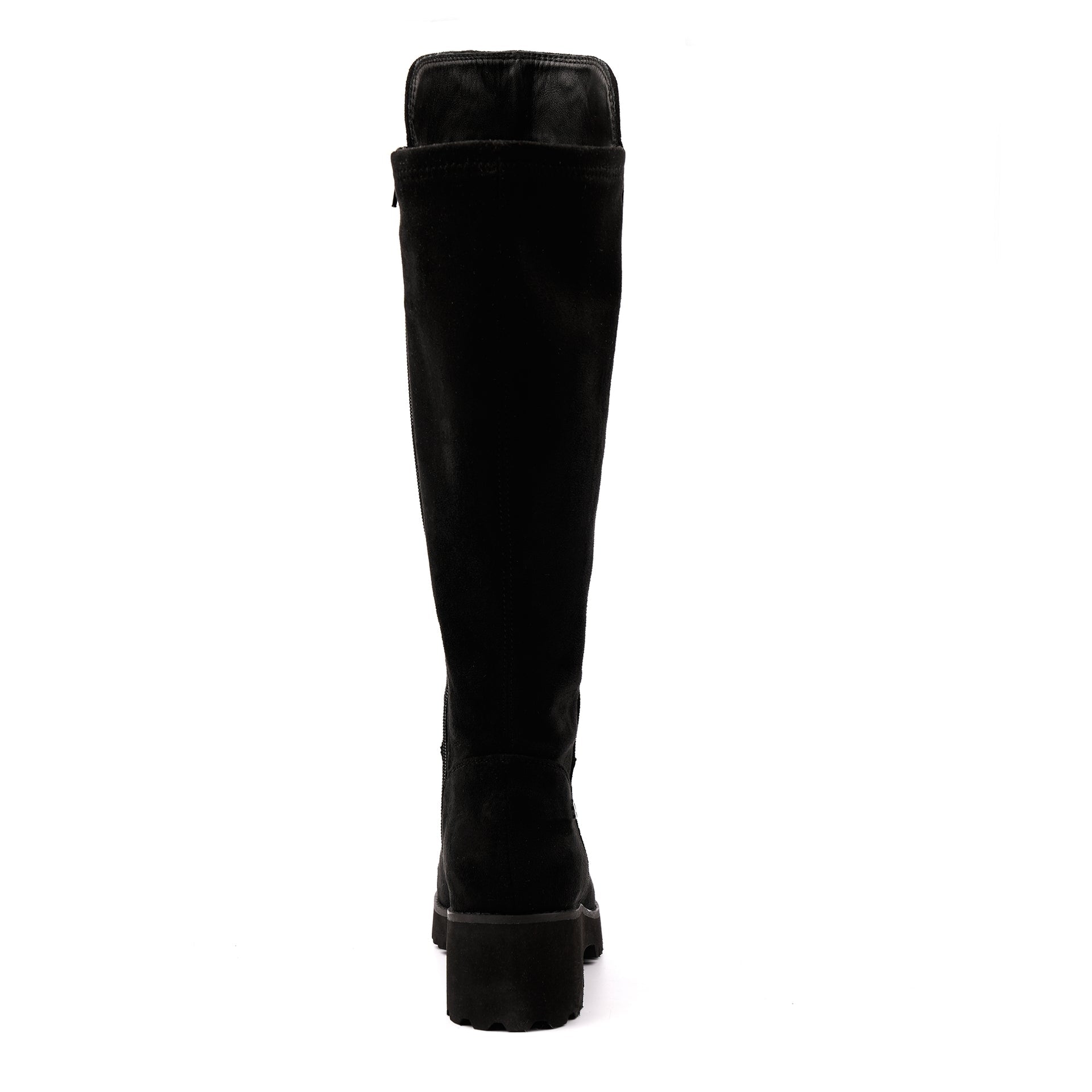 Gayle Black Long Stretch Upper Boot