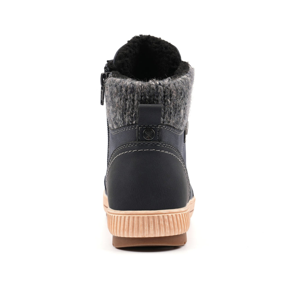 Finley Navy Waterproof Ankle Boot