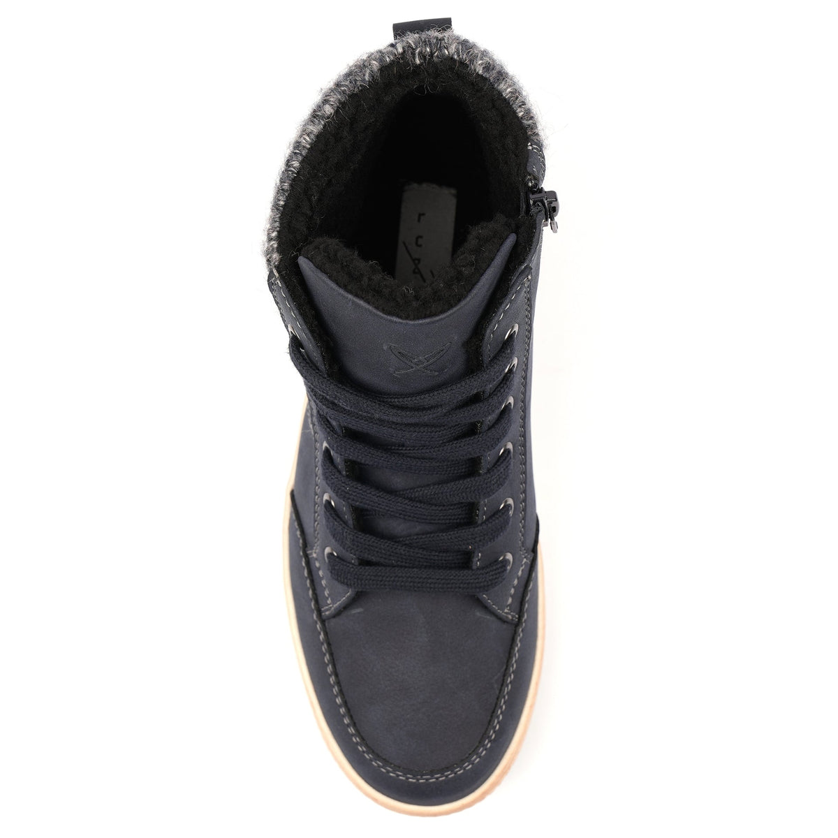 Finley Navy Waterproof Ankle Boot
