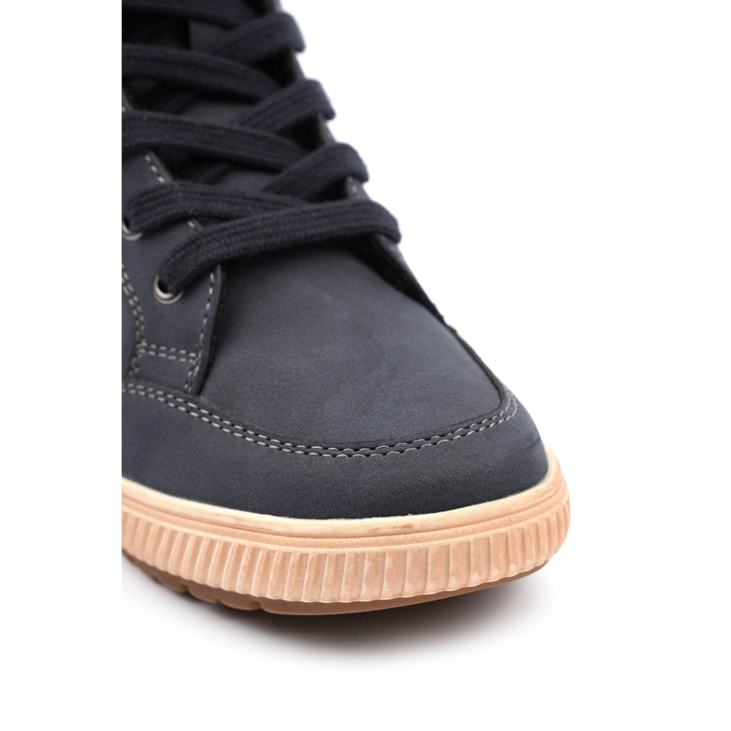 Finley Navy Waterproof Ankle Boot