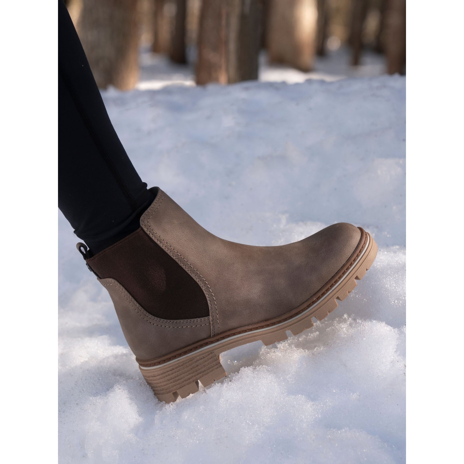 Destiny Taupe Ankle Boot