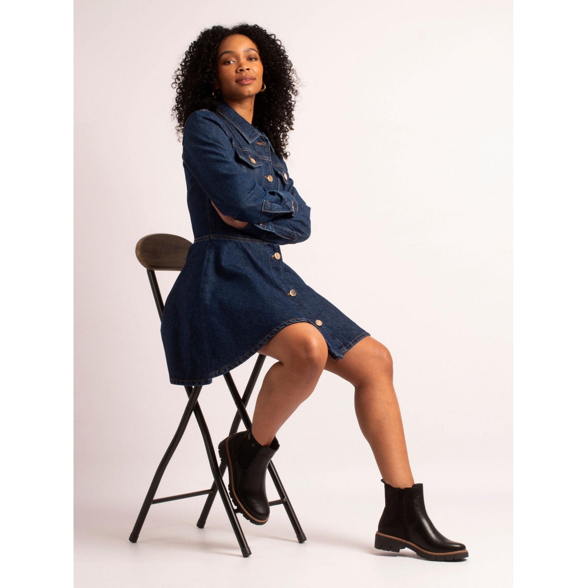 Bernadette Black Ankle Boot