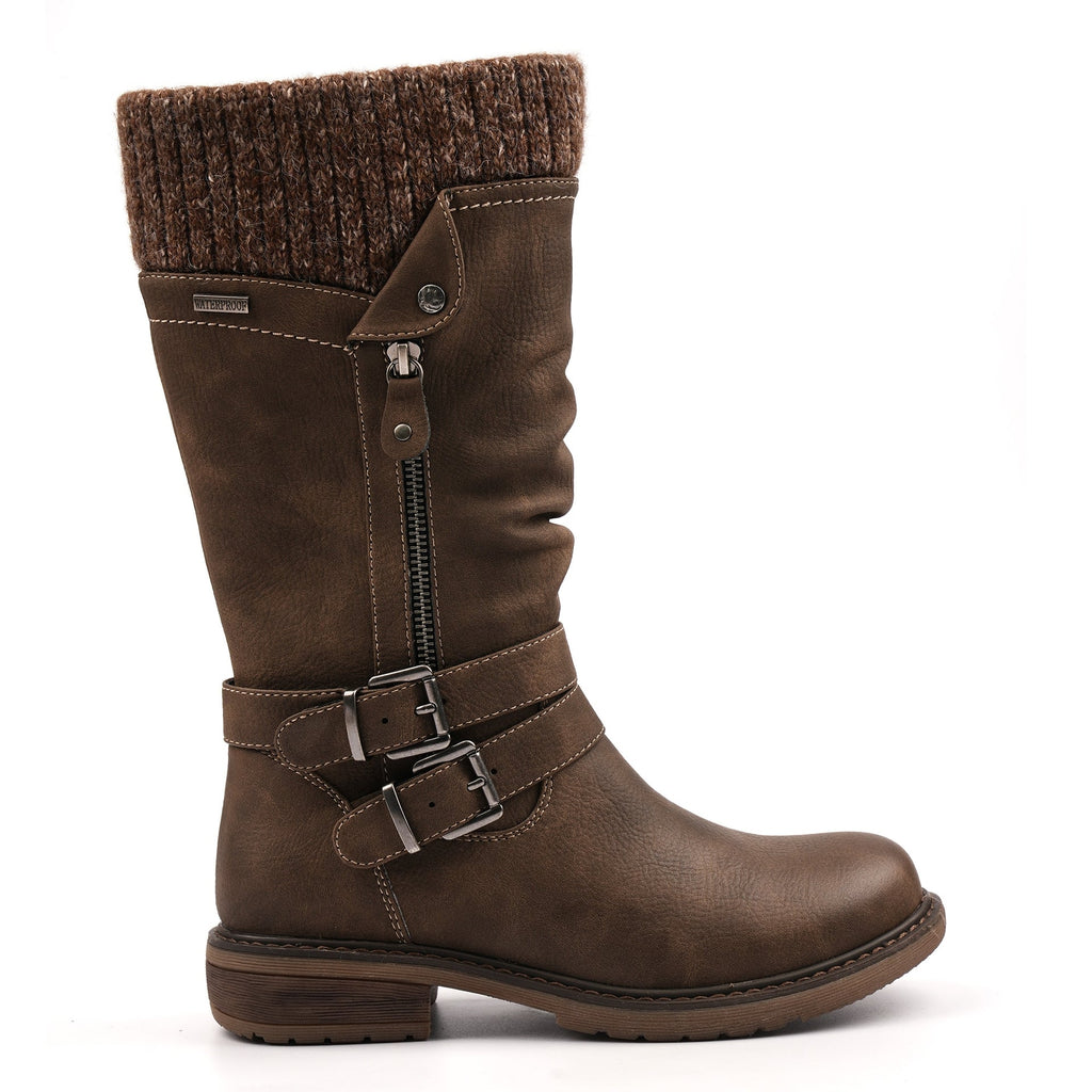 Peyton Taupe Waterproof Long Boot