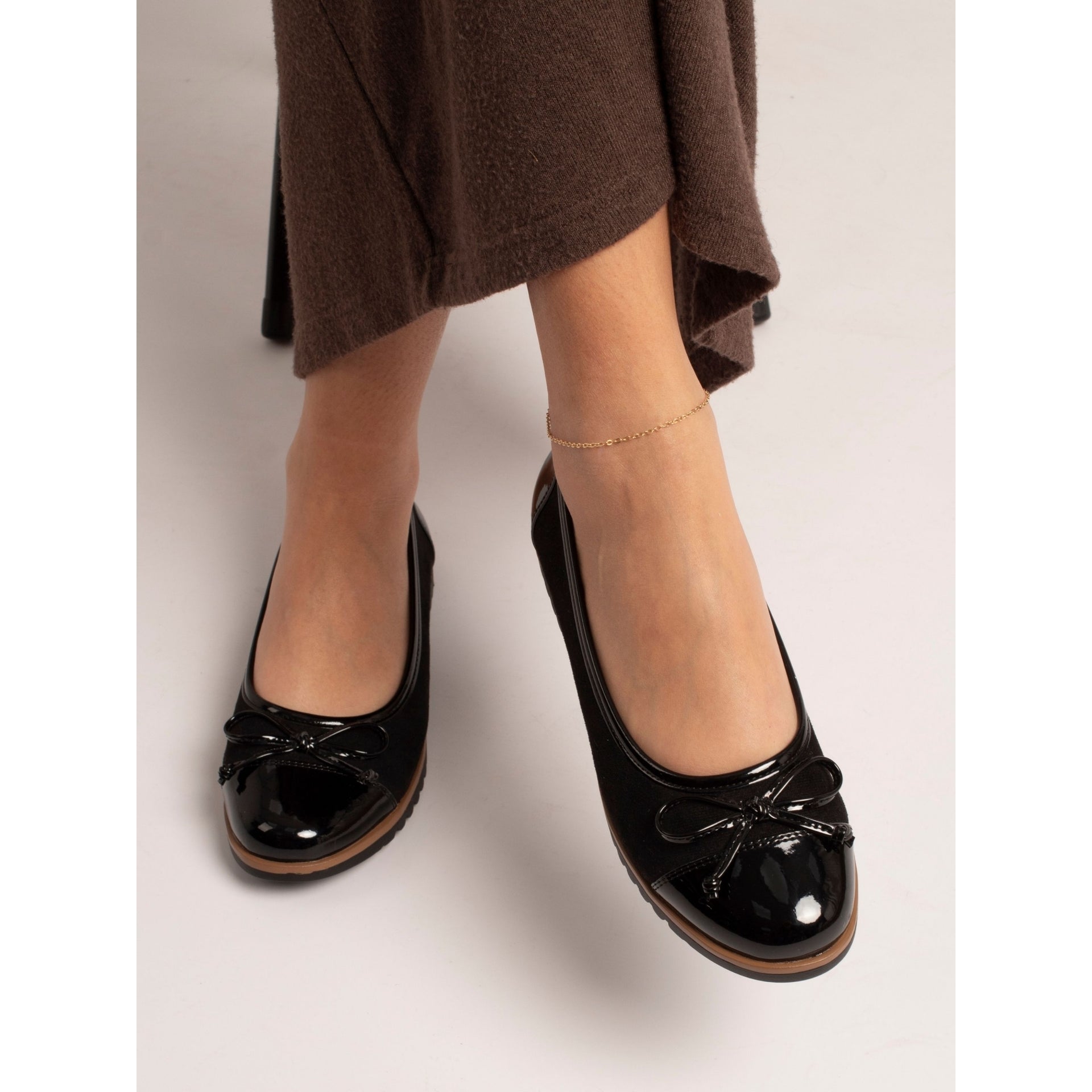 Lydia Black Patent Shoe