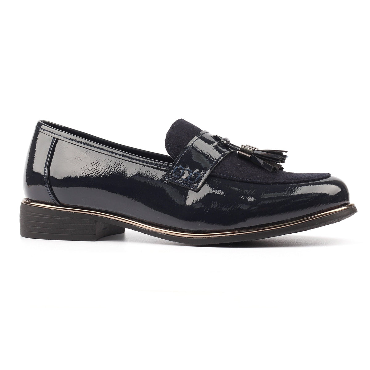 Nadia Navy Patent Shoe