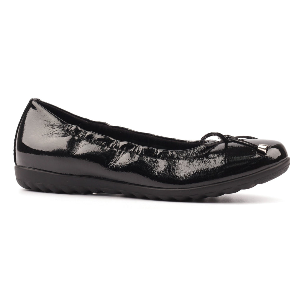 Brittney Black Patent Shoe