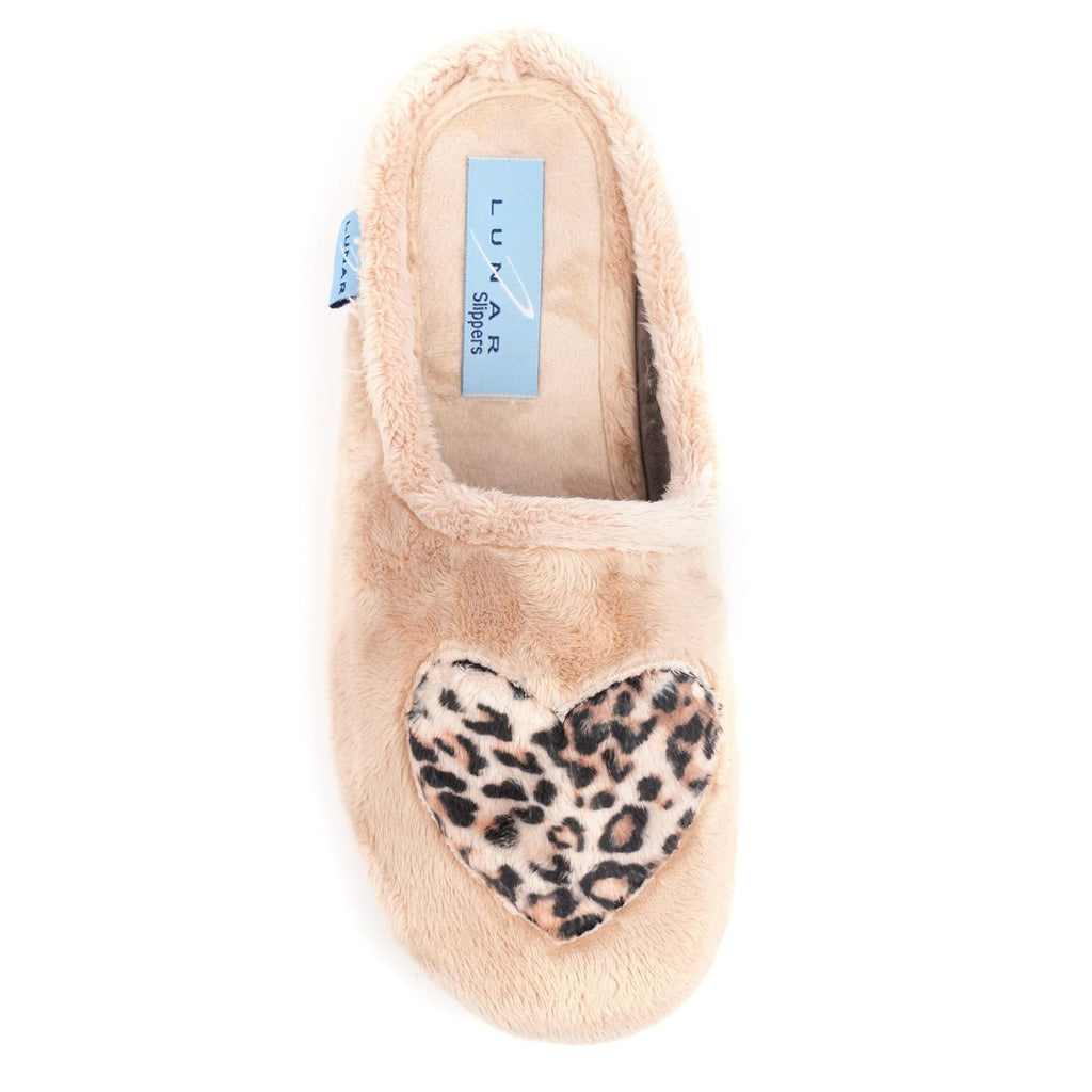 Lunar Buffy Beige Mule Slipper
