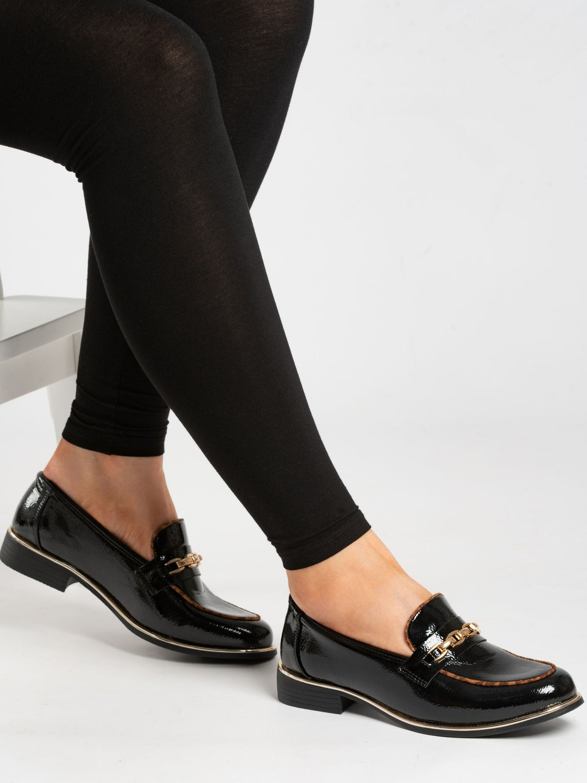 Mylee Black Patent Shoe