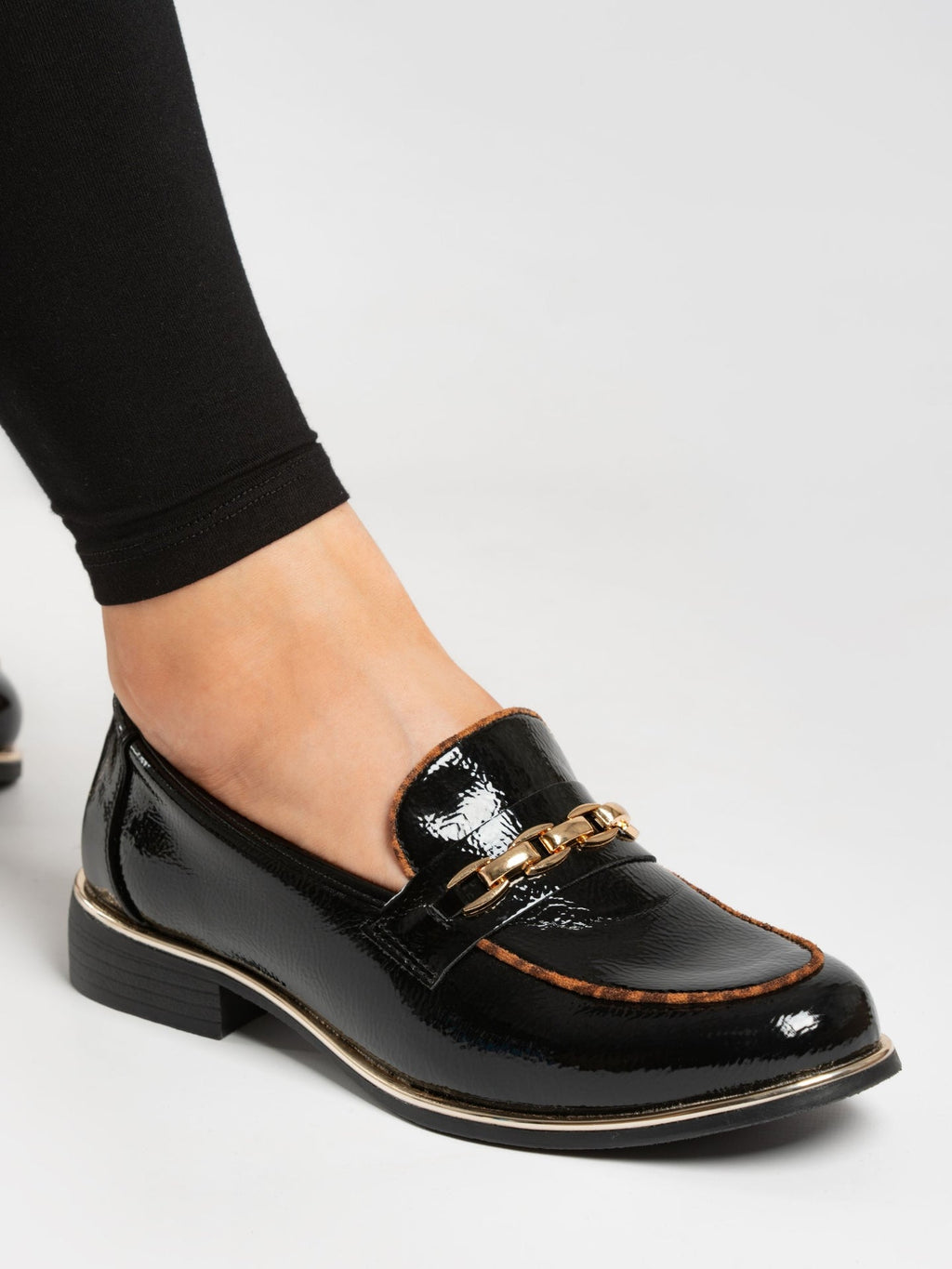 Mylee Black Patent Shoe