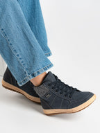 Finley Navy Waterproof Ankle Boot