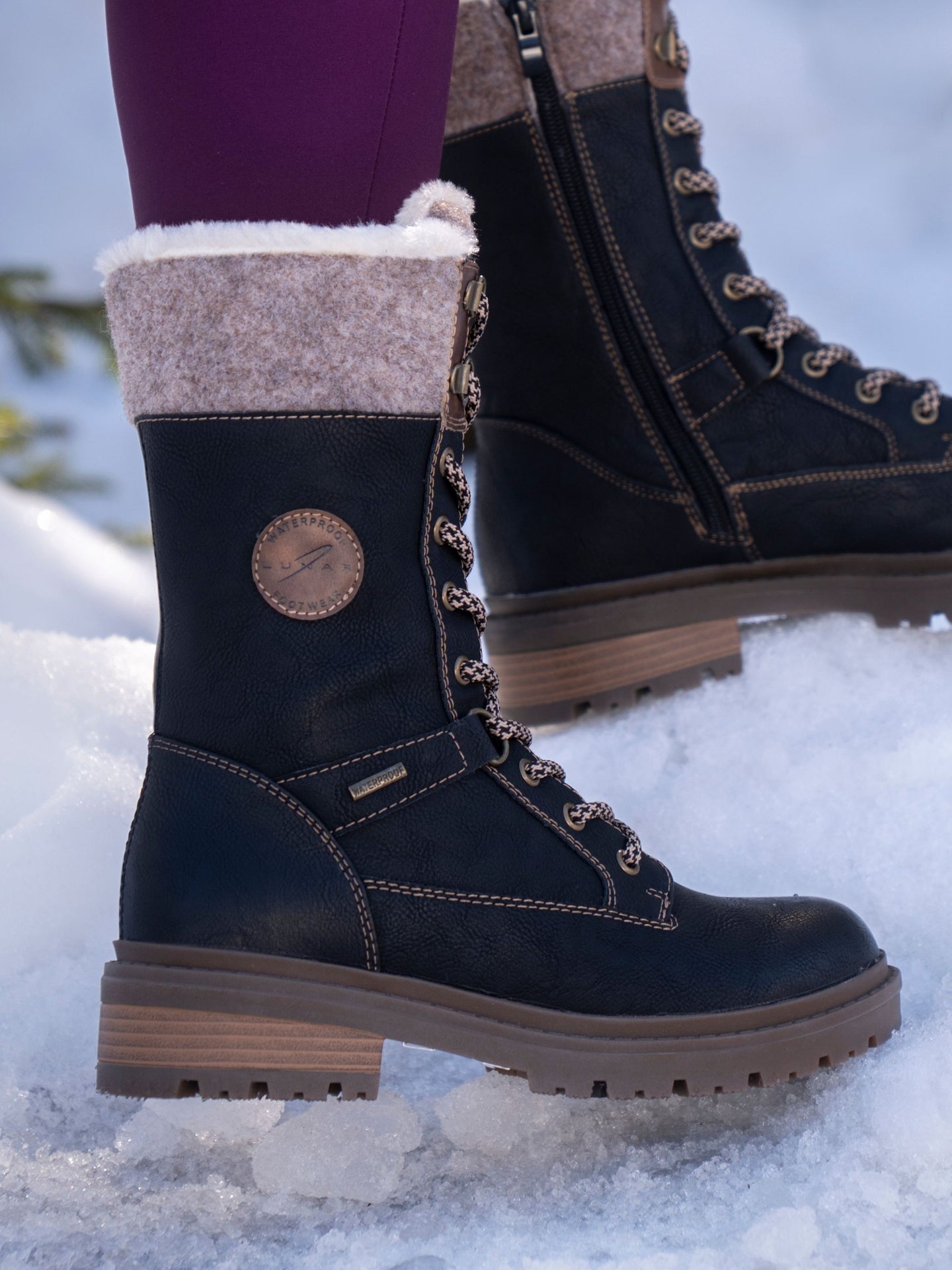 Cambridge Black Ice Grip Waterproof Boot