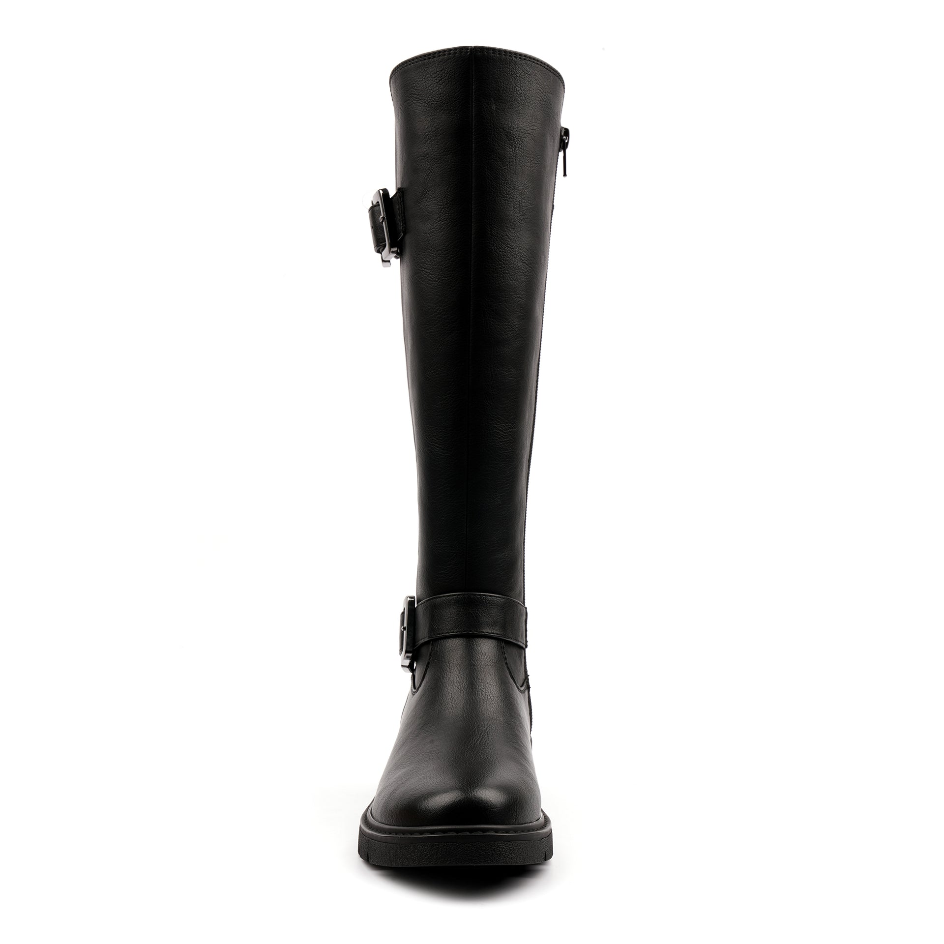 Joy Black Waterproof Expanding Calf Long Boot