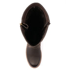 Joy Brown Waterproof Expanding Calf Long Boot